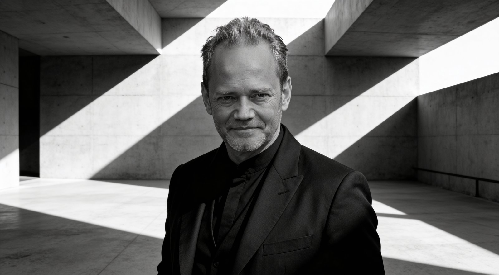 Black and white portrait of Stale Jan
